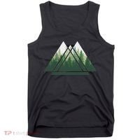 Forest Nature Triangle Minimalism Tank Top thumb 0