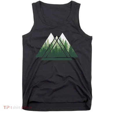 Forest Nature Triangle Minimalism Tank Top