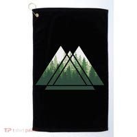 Forest Nature Triangle Minimalism Golf Towel thumb 0