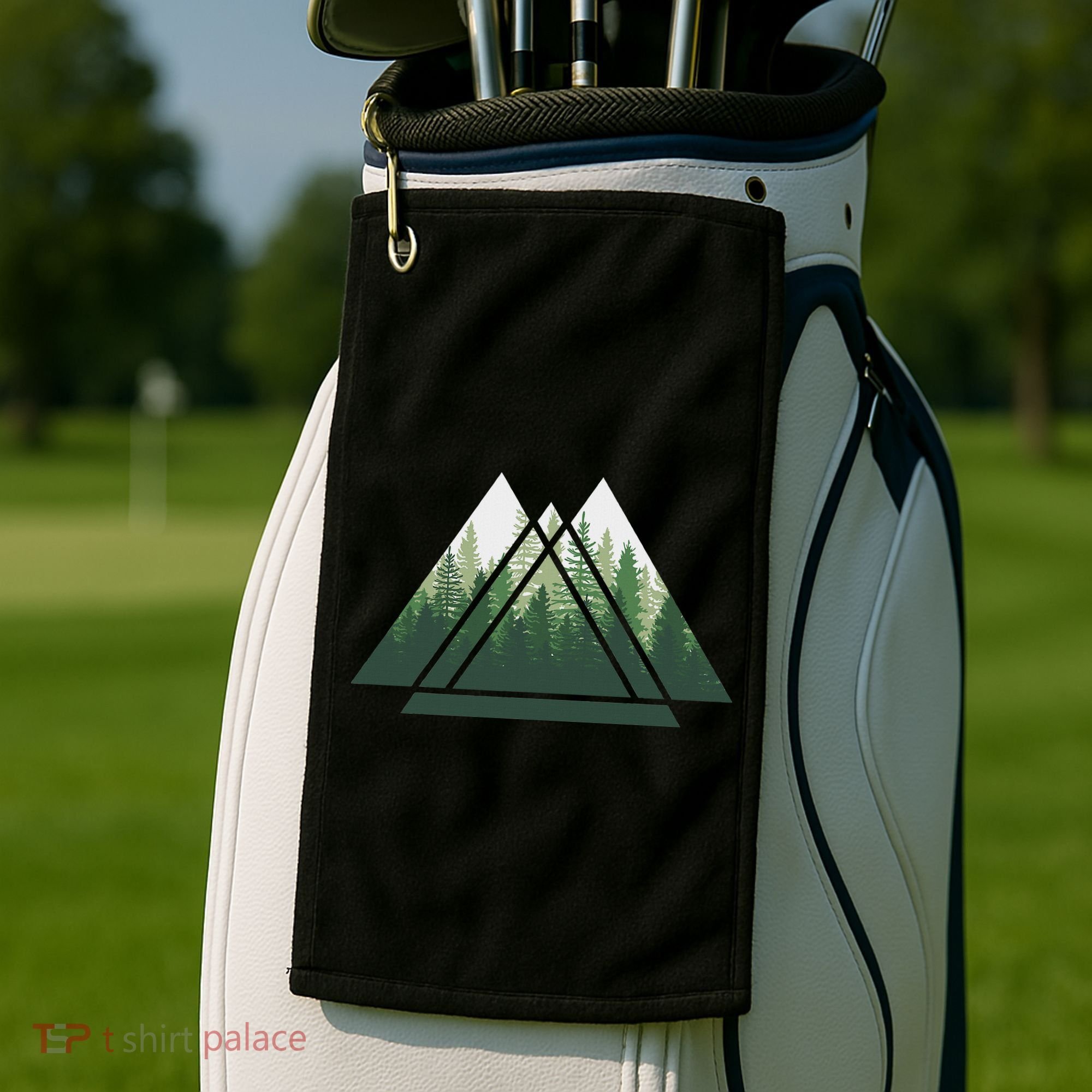 Forest Nature Triangle Minimalism Golf Towel