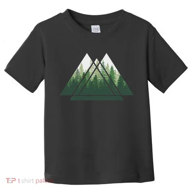 Forest Nature Triangle Minimalism Toddler T-Shirt