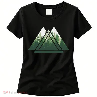 Forest Nature Triangle Minimalism Women's T-Shirt