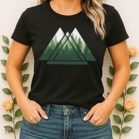 Forest Nature Triangle Minimalism Women's T-Shirt thumb 2