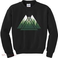 Forest Nature Triangle Minimalism Kids Sweatshirt thumb 0