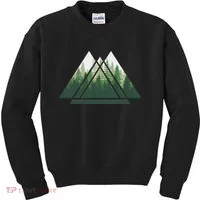 Forest Nature Triangle Minimalism Kids Sweatshirt thumb 0