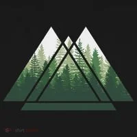 Forest Nature Triangle Minimalism Kids Sweatshirt thumb 2