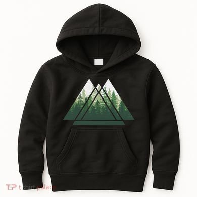 Forest Nature Triangle Minimalism Kids Hoodie