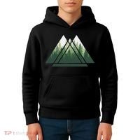 Forest Nature Triangle Minimalism Kids Hoodie thumb 4