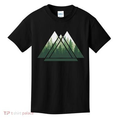 Forest Nature Triangle Minimalism Kids T-Shirt