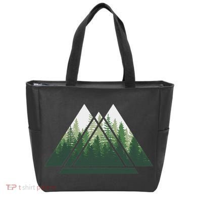 Forest Nature Triangle Minimalism Tote Bag