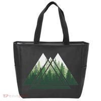 Forest Nature Triangle Minimalism Tote Bag thumb 0
