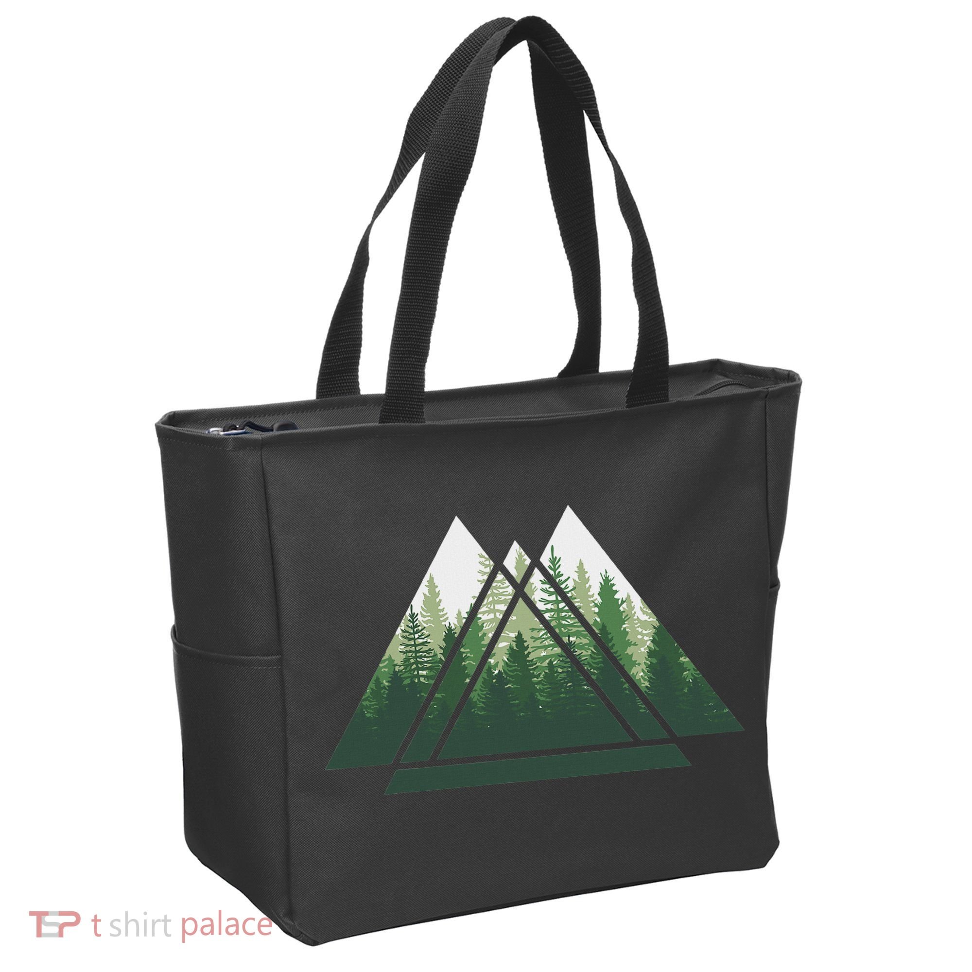 Forest Nature Triangle Minimalism Tote Bag