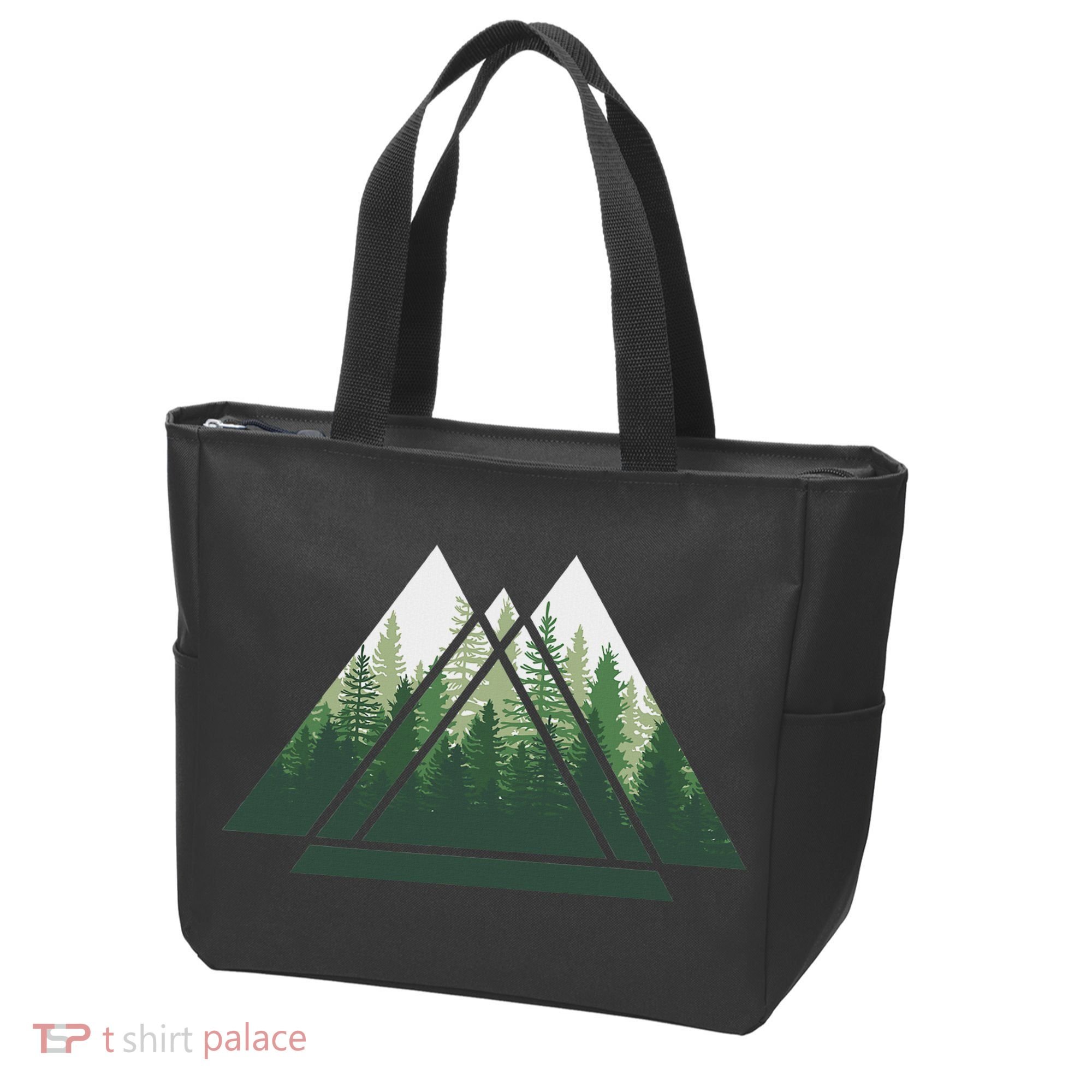 Forest Nature Triangle Minimalism Tote Bag