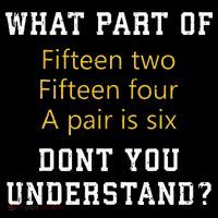 Fif N Two Fif N Four A Pair Is Six Funny Cribbage Game Coaster thumb 2