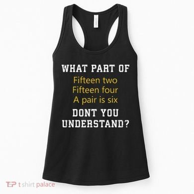 Fif N Two Fif N Four A Pair Is Six Funny Cribbage Game Women's Tank Top