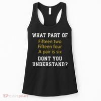 Fif N Two Fif N Four A Pair Is Six Funny Cribbage Game Women's Tank Top thumb 0