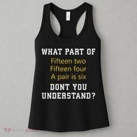 Fif N Two Fif N Four A Pair Is Six Funny Cribbage Game Women's Tank Top thumb 3