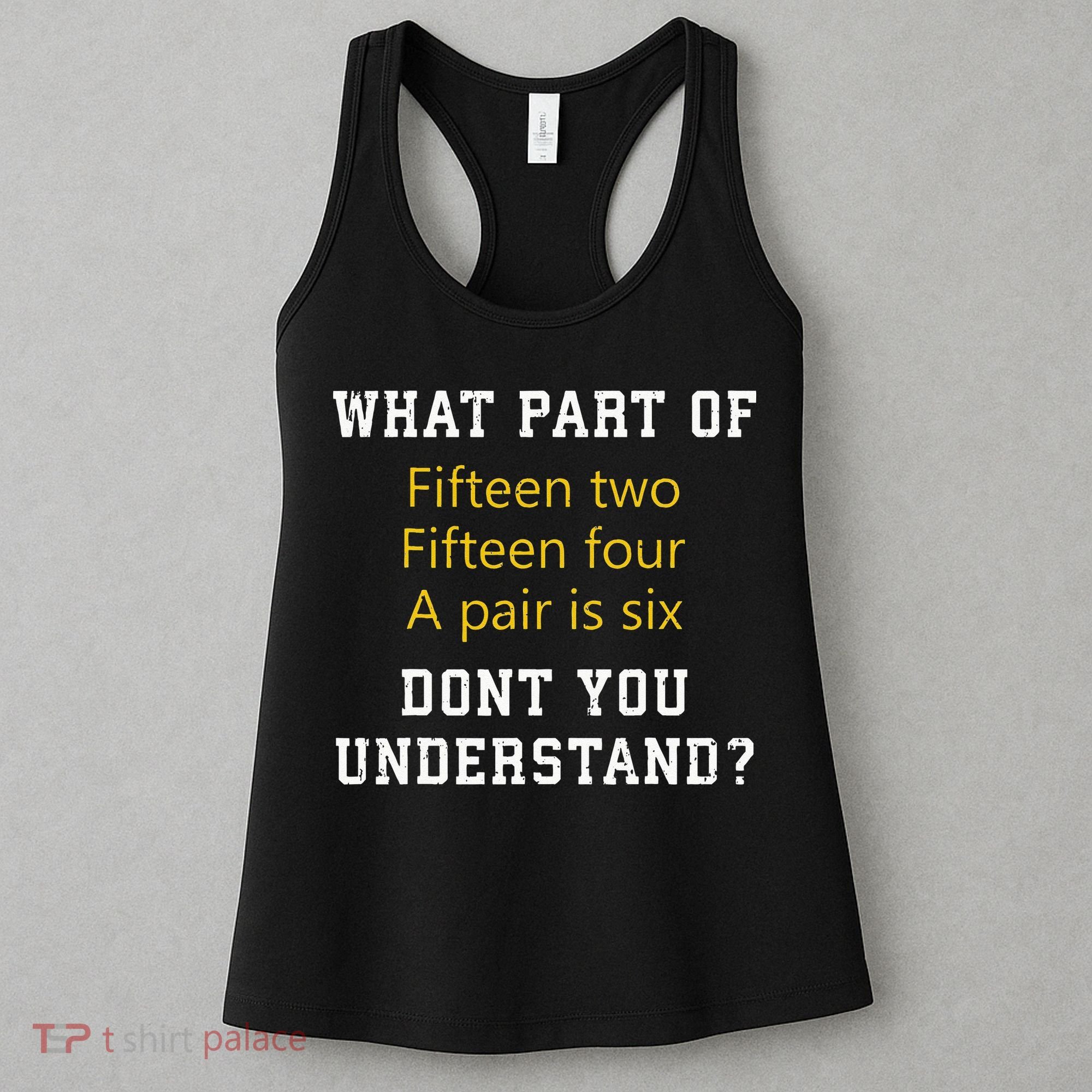 Fif N Two Fif N Four A Pair Is Six Funny Cribbage Game Women's Tank Top