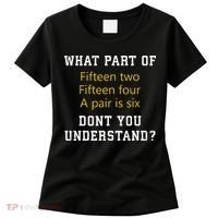 Fif N Two Fif N Four A Pair Is Six Funny Cribbage Game Women's T-Shirt thumb 0