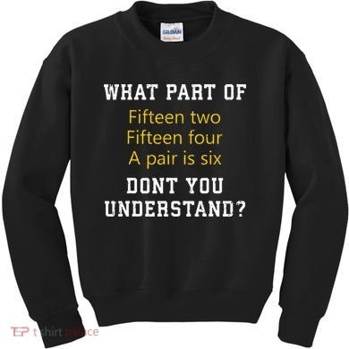 Fif N Two Fif N Four A Pair Is Six Funny Cribbage Game Kids Sweatshirt
