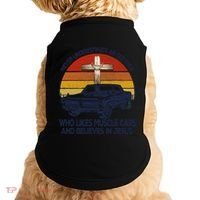 Funny Never Underestimate An Old Likes Muscle Car Outfit Gift Doggie Tank thumb 0