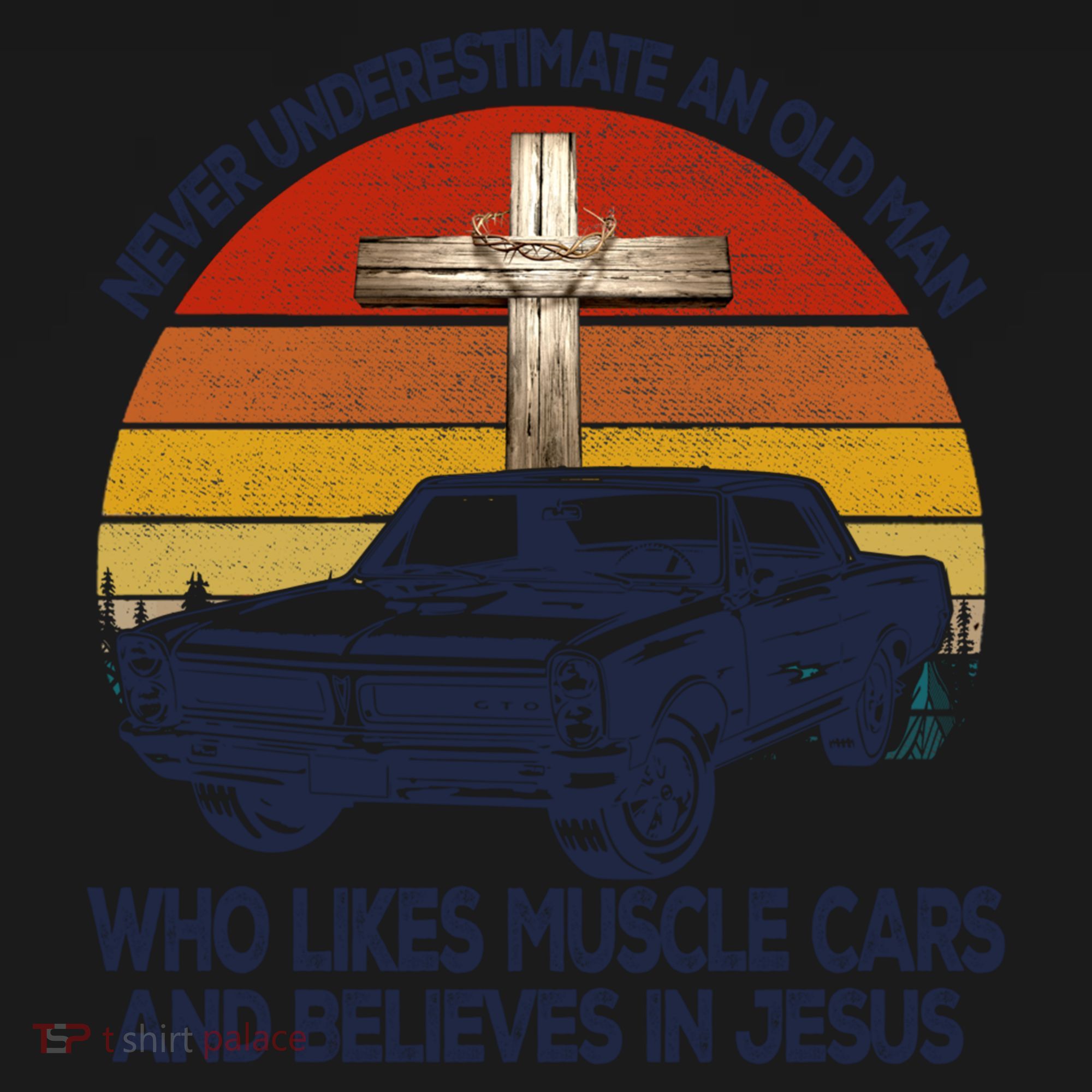 Funny Never Underestimate An Old Likes Muscle Car Outfit Gift Women's Hoodie