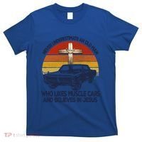 Funny Never Underestimate An Old Likes Muscle Car Outfit Gift T-Shirt thumb 0