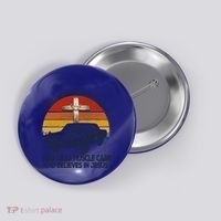 Funny Never Underestimate An Old Likes Muscle Car Outfit Gift Button thumb 0