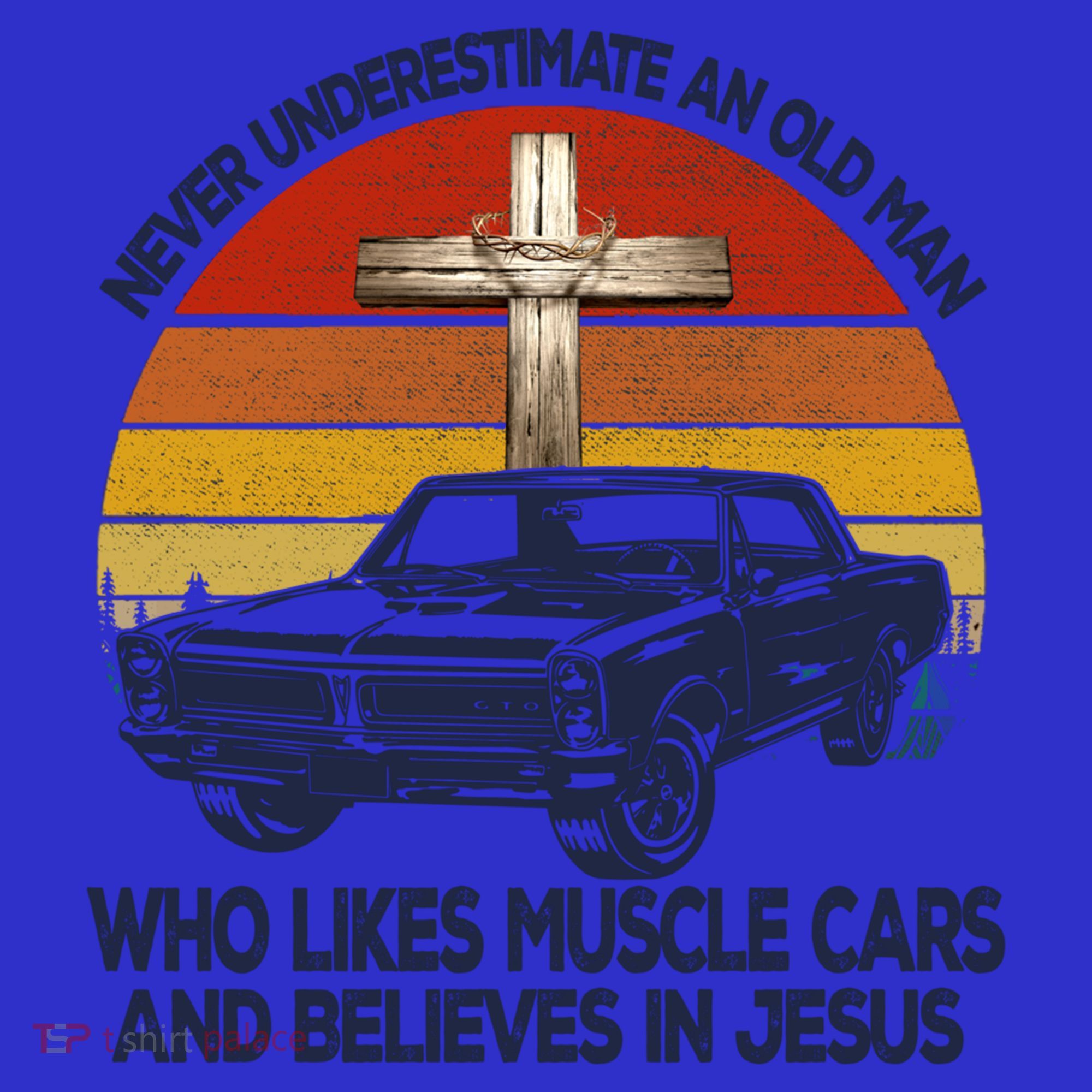Funny Never Underestimate An Old Likes Muscle Car Outfit Gift Mousepad