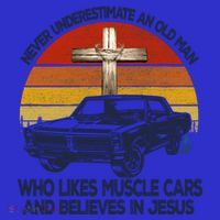 Funny Never Underestimate An Old Likes Muscle Car Outfit Gift Tank Top thumb 6