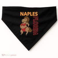 Funny Naples Vacation Family Trip Gift USA-Made Doggie Bandana thumb 0