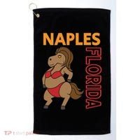 Funny Naples Vacation Family Trip Gift Golf Towel thumb 0