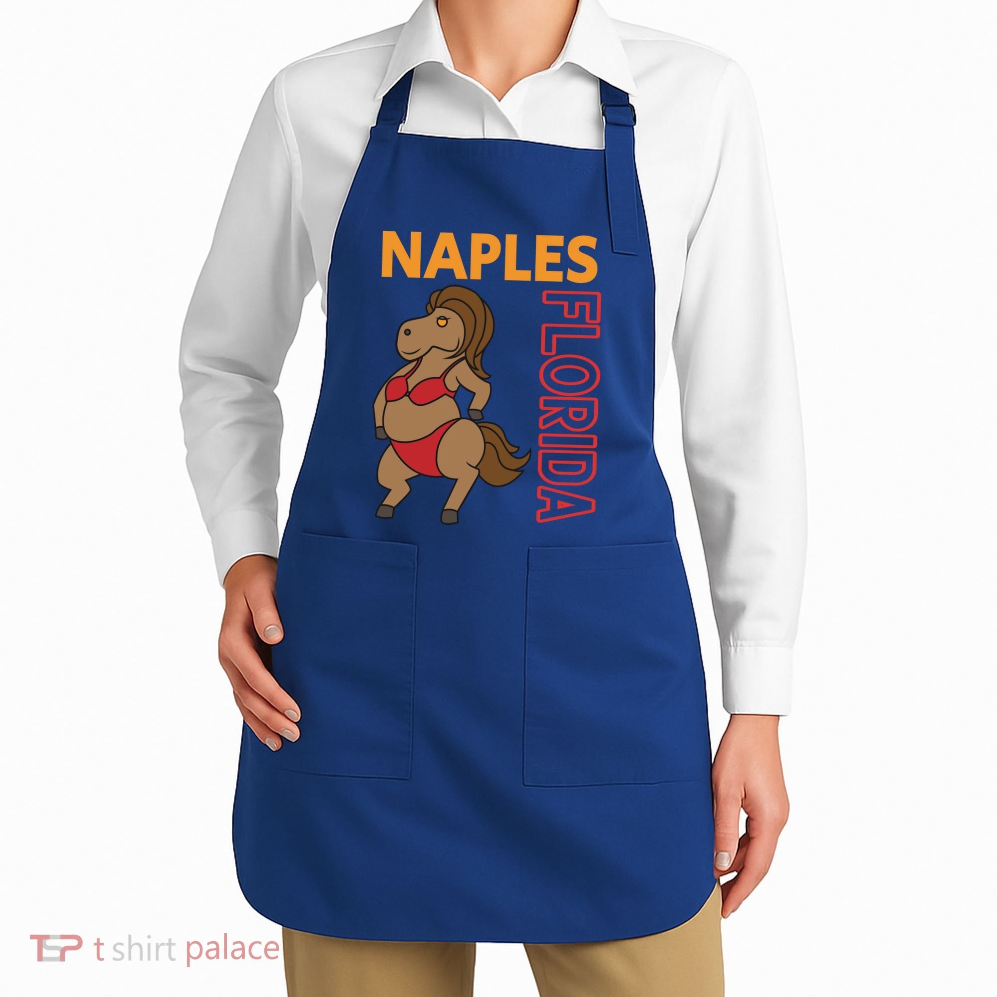 Funny Naples Vacation Family Trip Gift Apron