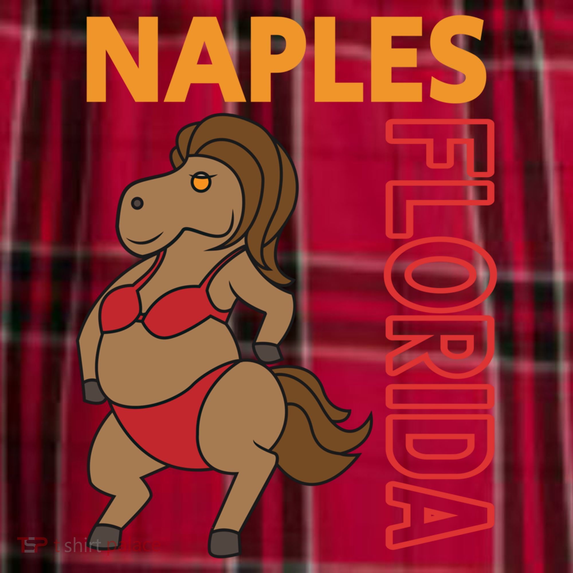 Funny Naples Vacation Family Trip Gift Women's Flannel Plaid Pajama Pants