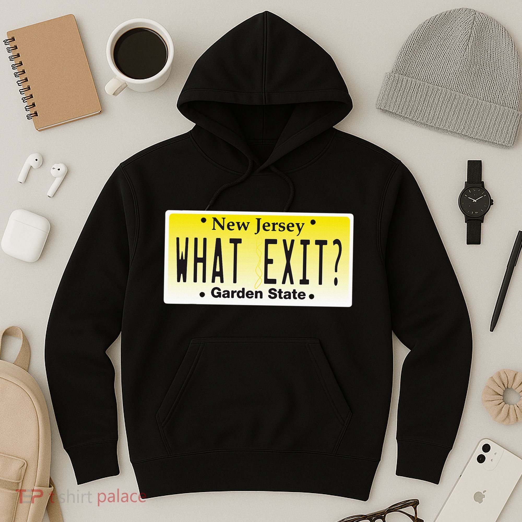 Funny Nj What Exit New Jersey Garden State Parkway Hoodie