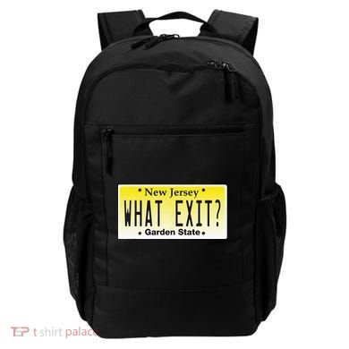 Funny Nj What Exit New Jersey Garden State Parkway Backpack