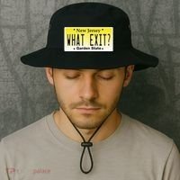 Funny Nj What Exit New Jersey Garden State Parkway Bucket Hat thumb 2