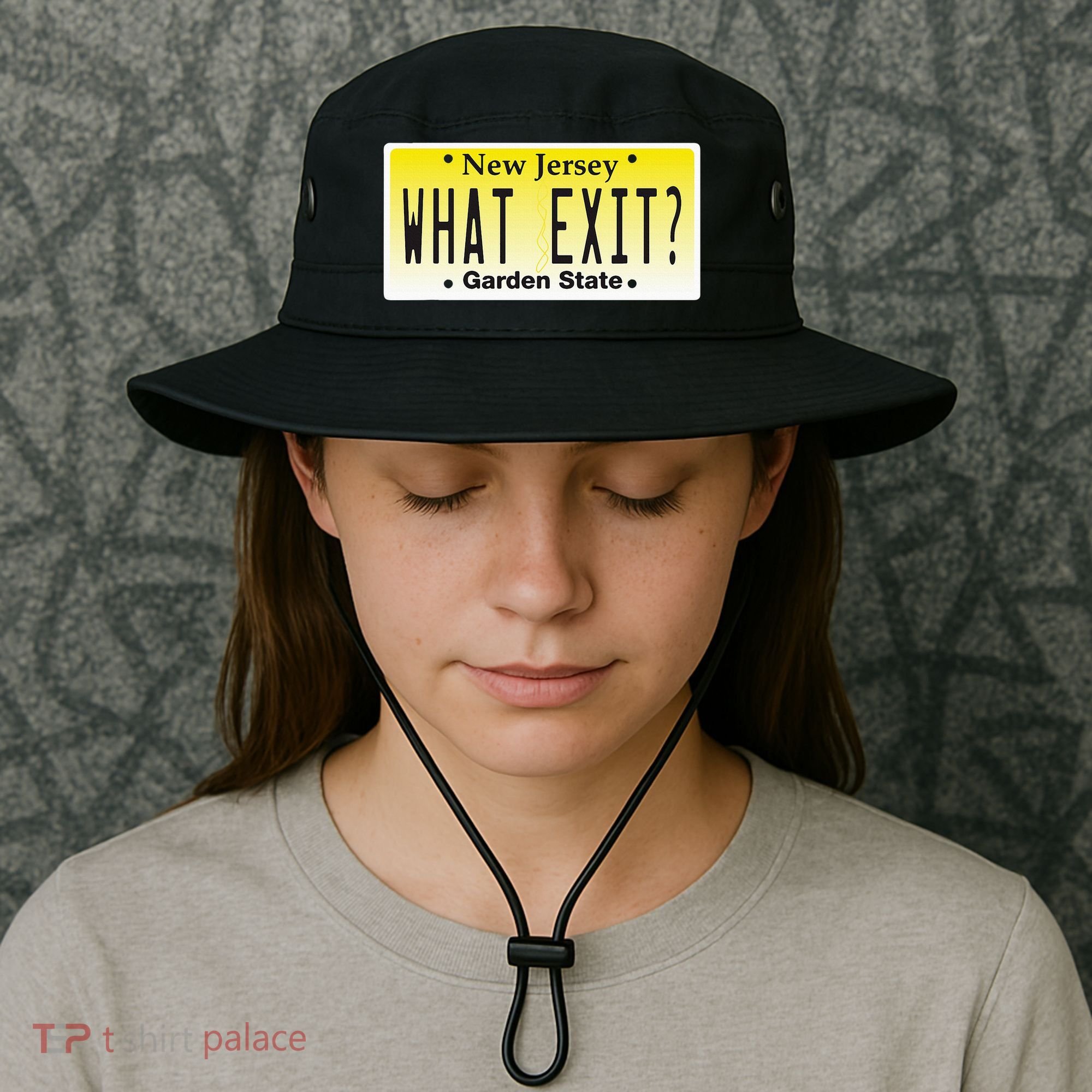 Funny Nj What Exit New Jersey Garden State Parkway Bucket Hat