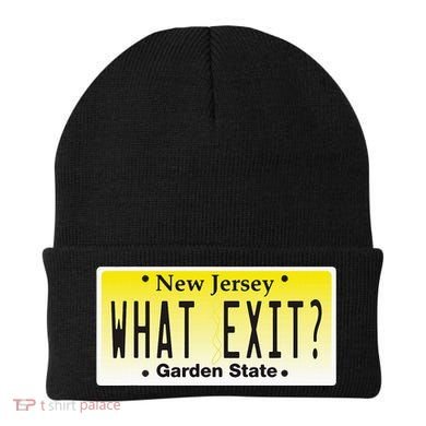 Funny Nj What Exit New Jersey Garden State Parkway Beanie