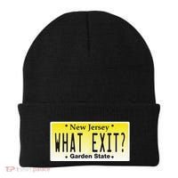 Funny Nj What Exit New Jersey Garden State Parkway Beanie thumb 0