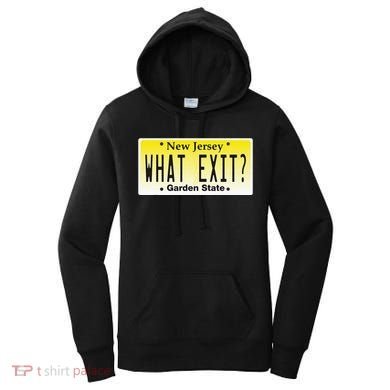 Funny Nj What Exit New Jersey Garden State Parkway Women's Hoodie