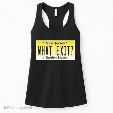 Funny Nj What Exit New Jersey Garden State Parkway Women's Tank Top