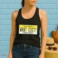 Funny Nj What Exit New Jersey Garden State Parkway Women's Tank Top thumb 2