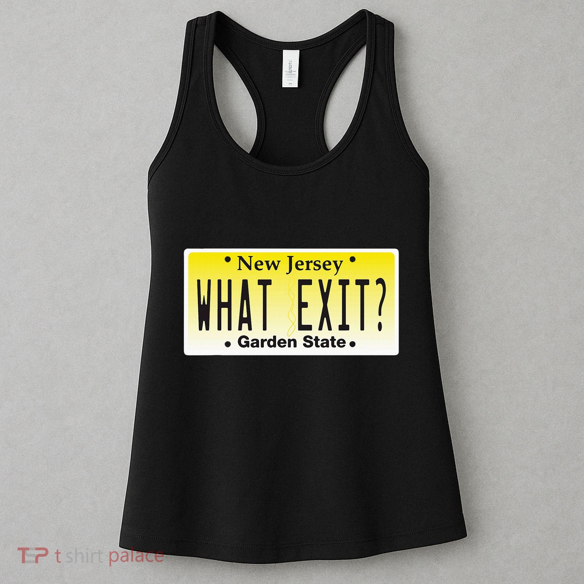 Funny Nj What Exit New Jersey Garden State Parkway Women's Tank Top