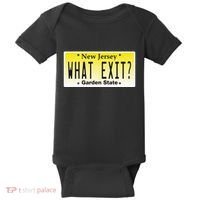 Funny Nj What Exit New Jersey Garden State Parkway Baby Bodysuit thumb 0