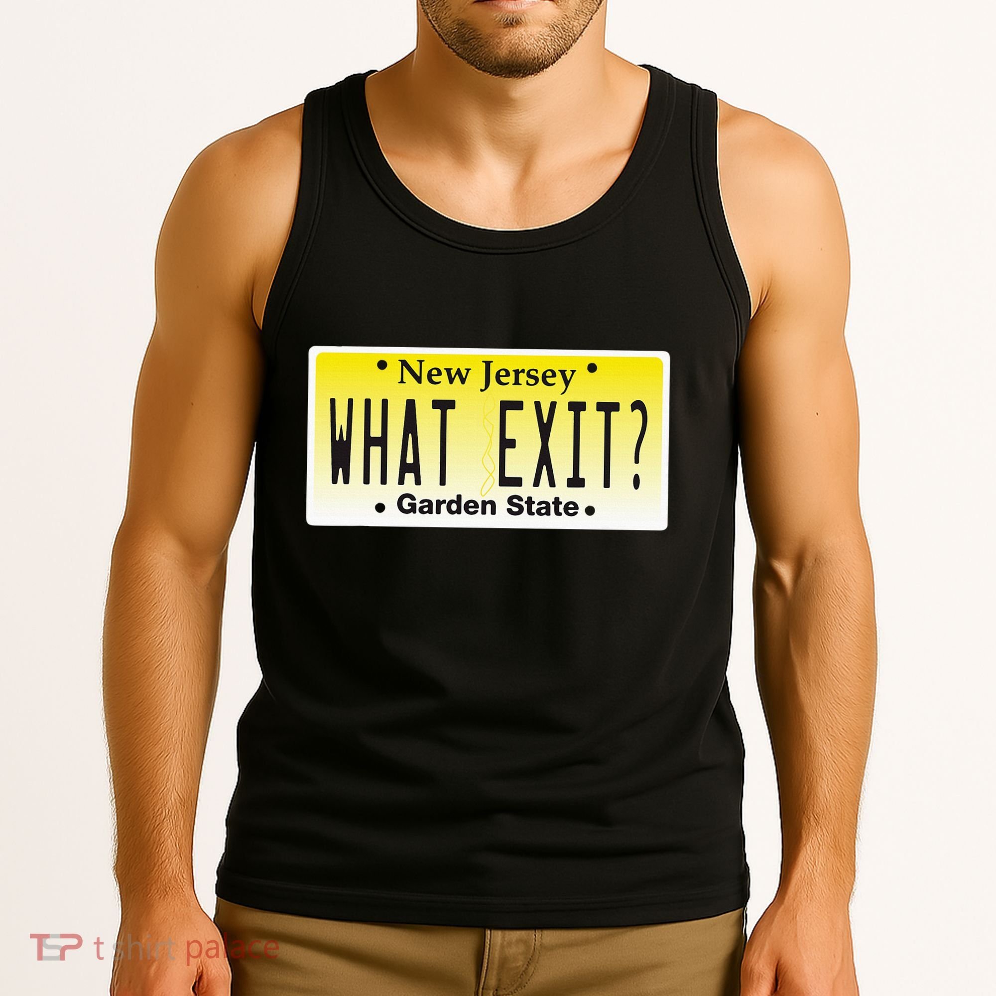 Funny Nj What Exit New Jersey Garden State Parkway Tank Top