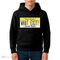 Funny Nj What Exit New Jersey Garden State Parkway Kids Hoodie thumb 4
