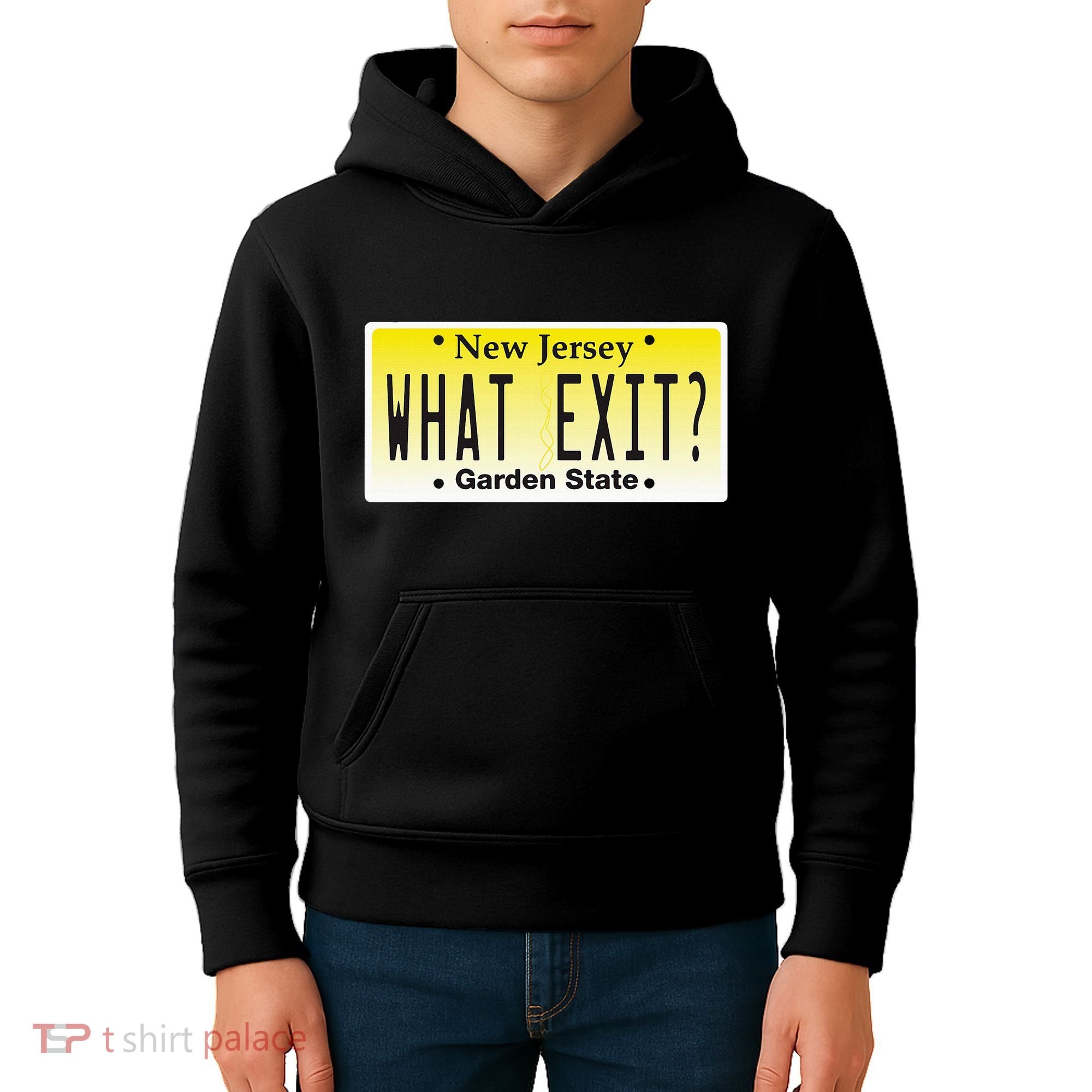 Funny Nj What Exit New Jersey Garden State Parkway Kids Hoodie
