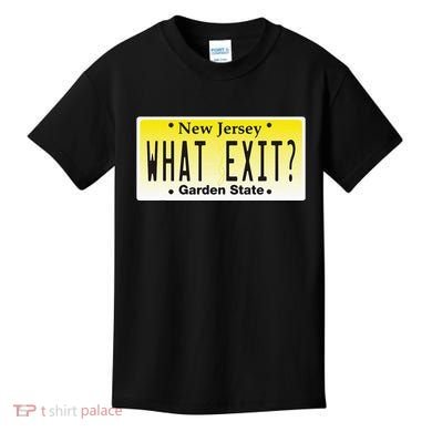 Funny Nj What Exit New Jersey Garden State Parkway Kids T-Shirt