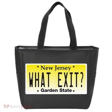 Funny Nj What Exit New Jersey Garden State Parkway Tote Bag